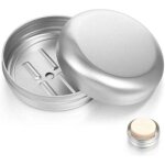 Lot de 2 bo�tes � savon en aluminium �tanches - avec �gouttoir - pour la maison, les voyages, le camping ...
