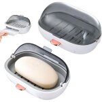 Lot de 2 bo�te � savon murale pour douche, 2 pi�ces porte - savon, boite support mural, porte salle de ...