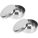 Lot de 2 bols riz inox enfants ? 10 cm, avec couvercle, pour soupe, salade, p�tes