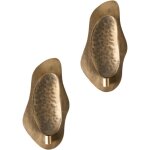 Lot de 2 bougeoirs muraux minimaliste accessoires dcoratifs laiton odemira