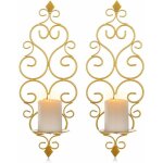Lot de 2 bougeoirs photophore chandelier porte bougie mural murale muraux en métal, bougeoir pour mur ... Lot de 2 bougeoirs photophore chandelier porte bougie mural murale muraux en métal, bougeoir pour mur ...