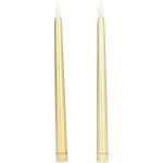 Lot de 2 bougies sans flamme sans fil  piles souples durables pour fte d'anniversaire