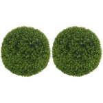 Lot de 2 boules buis artificielles �40 cm plante d�co int�rieure ext�rieure