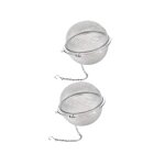 Lot de 2 boules  th - acier inoxydable - infuseurs  th en vrac - ahlsen