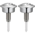 Lot de 2 boutons poussoirs � double chasse d'eau pour r�servoir de toilettes siamp pour optima 49 bouton ...
