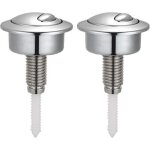 Lot de 2 boutons poussoirs � double chasse d'eau pour r�servoir de toilettes siamp pour optima 49 bouton ...