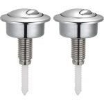 Lot de 2 boutons poussoirs � double chasse d'eau pour r�servoir de toilettes siamp pour optima 49 bouton ...