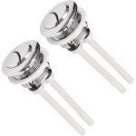 Lot de 2 boutons pression universels pour réservoir d'eau de wc - 38 mm - double chasse d'eau - bouton ... Lot de 2 boutons pression universels pour réservoir d'eau de wc - 38 mm - double chasse d'eau - bouton ...