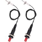 Lot de 2 briquets de cuisine avec bouton poussoir étoile piezo spark avec câble de résistance 200 degrés ... Lot de 2 briquets de cuisine avec bouton poussoir étoile piezo spark avec câble de résistance 200 degrés ...