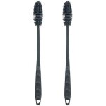 Lot de 2 brosses  bouteille de 28cm en silicone avec long manche, brosse de nettoyage pour bouteilles, ...