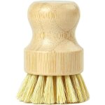 Lot de 2 brosses vaisselle bois, bambou sisal brosse a champignon de nettoyage brosse vaisselle et lgumes ...