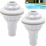 Lot de 2 buses d'entre de piscine, raccord de tuyau 32 mm / 38 mm, accessoires de nettoyage de piscine, ...