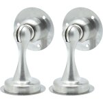 Lot de 2 butes de porte magntiques en acier inoxydable, sans perage, pour installer des butes de ...