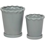 Lot de 2 cache - pots wild h21 16cm atmosphera créateur d'intérieur Lot de 2 cache - pots wild h21 16cm atmosphera créateur d'intérieur