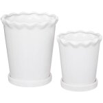 Lot de 2 cache - pots wild h21 16cm atmosphera crateur d'intrieur