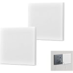 Lot de 2 cache - prises encastr�es - 8, 6 x 8, 6 cm - pour prises ou interrupteurs non utilis�s - blanc ...