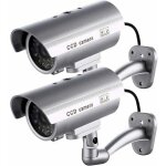 Lot de 2 caméras factices, caméras extérieures factices pour utilisation intérieure ou extérieure, avec ... Lot de 2 caméras factices, caméras extérieures factices pour utilisation intérieure ou extérieure, avec ...