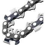 Lot de 2 cha�nes 45 maillons pour tron�onneuse guide 30 cm (12 pouces)