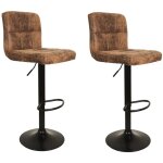 Lot de 2 chaises de bar r�glables downtown