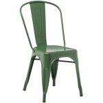 Lot de 2 chaises de salle  manger empilables lix sklum vert choux