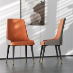 Unho - lot de 2 chaises de salle  manger moderne fauteuil scandinave chaise de cuisine confortable en ...