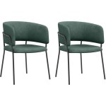 Lot de 2 chaises shirine design vert