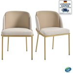 Lot de 2 chaises - système de couleurs morandi à faible saturation - scandinave - conception ergonomique ... Lot de 2 chaises - système de couleurs morandi à faible saturation - scandinave - conception ergonomique ...