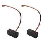 Lot de 2 charbons de moteur 4 x 5 x 15 mm 12 - 24 v pour diffrents moteurs de voiture, portail roulant, ...