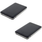 Lot de 2 chargeurs powerbank de poche 5000mah - noir - zenitech