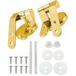 Lot de 2 charni�res pour abattant wc, charni�res en alliage de zinc avec vis, fixations pour abattant ...
