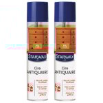 Lot de 2 cires antiquaires pour bois cirs 300ml bois clair starwax