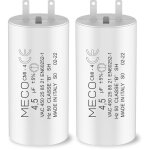 Lot de 2 condensateurs 4, 5 uf pour moteur de volet roulant somfy dure de vie 10 000 heures condensateur ...