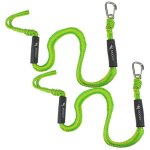 Lot de 2 cordes d'amarrage lastiques pour bateau avec crochet, accessoires pour bateaux, ponton, jet, ...