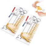 Lot de 2 coupe - pommes de terre manuels en spirale, coupe - l�gumes frits en spirale avec 4 tiges en ...