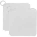 Lot de 2 couvercles de vidange de douche carrs en silicone de 20 cm pour douche, lavabo, salle de bain, ...