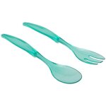Lot de 2 couverts a salade 6 x 29 cm grand chef menthe