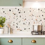 Lot de 2 cr�dences alu l120xh 45cm terrazzo multicolore 99deco