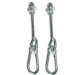 Lot de 2 crochets avec mousquetons pour suspendre agrs balanoire et portiques