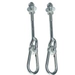 Lot de 2 crochets avec mousquetons pour suspendre agr�s balan�oire et portiques