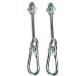Lot de 2 crochets avec mousquetons pour suspendre agr�s balan�oire et portiques