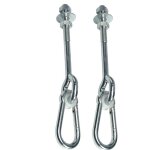 Lot de 2 crochets crochet de plafond, crochets de suspension, vis de fixation pour balan�oire, b�ton ...