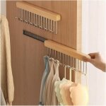 Lot de 2 crochets de sortie pour placard, crochet en bois pour d�bardeur et soutien - gorge, crochets ...