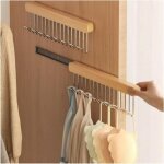 Lot de 2 crochets de sortie pour placard, crochet en bois pour d�bardeur et soutien - gorge, crochets ...