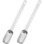 Lot de 2 cuill�res � caf� en acier inoxydable - cuill�res doseuses de 5 ml - mini cuill�res doseuses ...