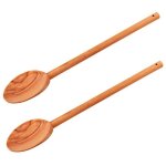 Lot de 2 cuill�res de cuisine 30 cm en bois d'olivier fackelmann