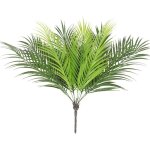 Lot de 2 d�corations de plantes artificielles : feuilles de palmier tropicales, 9 feuilles, plantes de ...