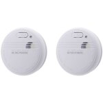 Lot de 2 d�tecteurs de fum�e autonomie 3 ans - pile + accessoires - otio