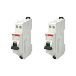 Abb - lot de 2 disjoncteurs automatiques ph + n raccordement rapide 32a - 4, 5ka