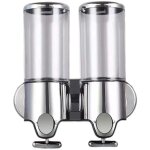 Lot de 2 distributeurs de savon mural de 500 ml - distributeur de savon manuel pour d�sinfectant - distributeu ...