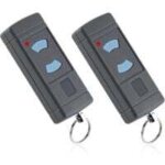 Lot de 2 �metteur garage boutons bleus 868mhz remplacement pour hormann hse2 - 868 hsm4 - 868 hse4 - ...